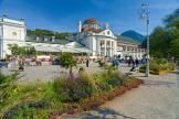 Kurhaus in Meran on the river Passer