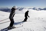 Skiing fun in the ski area Meran 2000